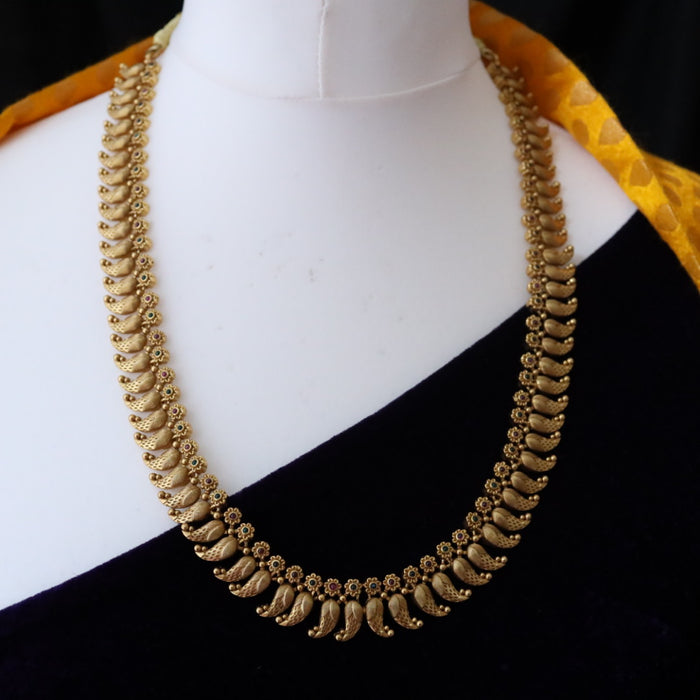 Antique long necklace with earrings / waistchain 13471