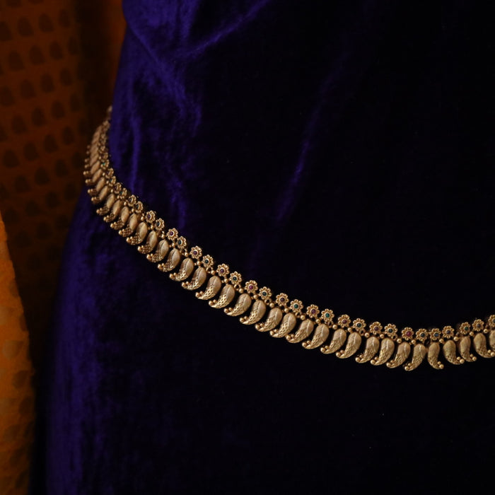 Antique long necklace with earrings / waistchain 13471