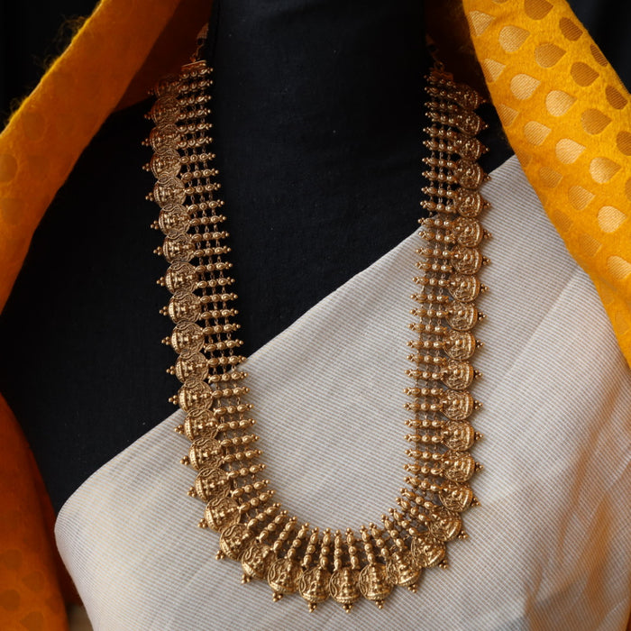 Antique coin design long necklace with earrings LL030211