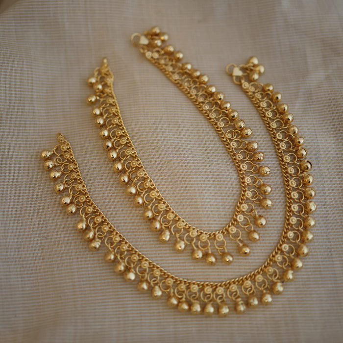 Heritage gold traditional anklet HAN316