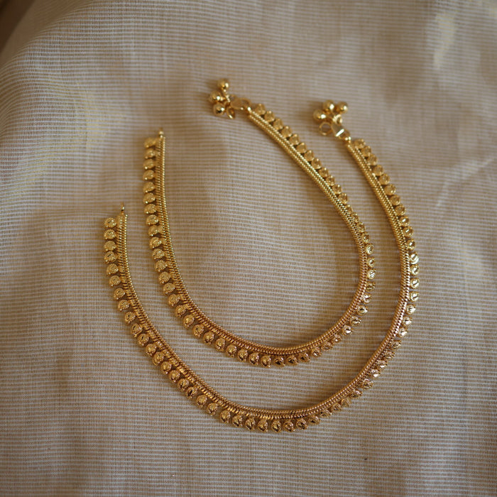 Heritage gold traditional anklet HAN317
