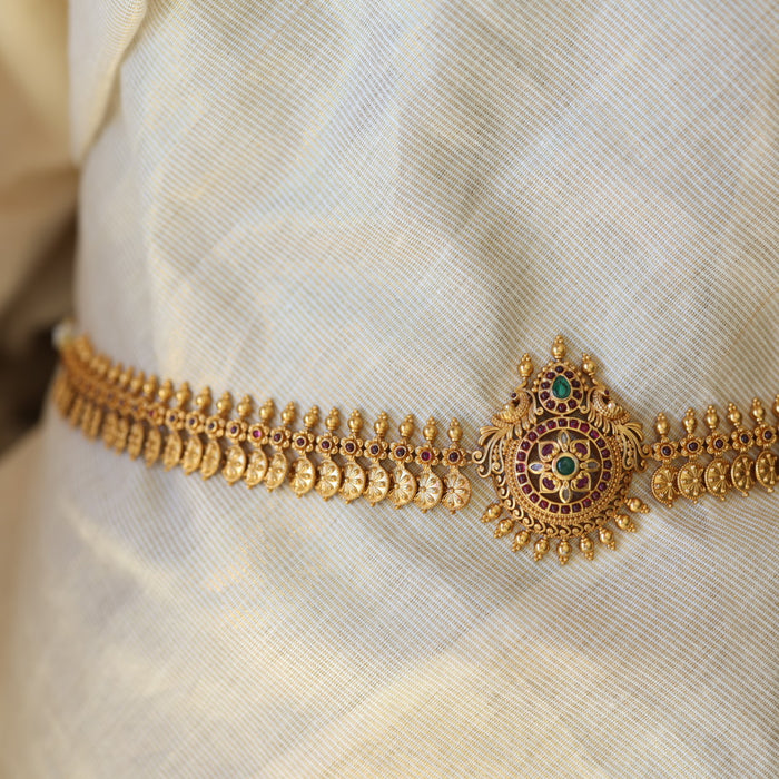 Antique temple design waistchain AW34511