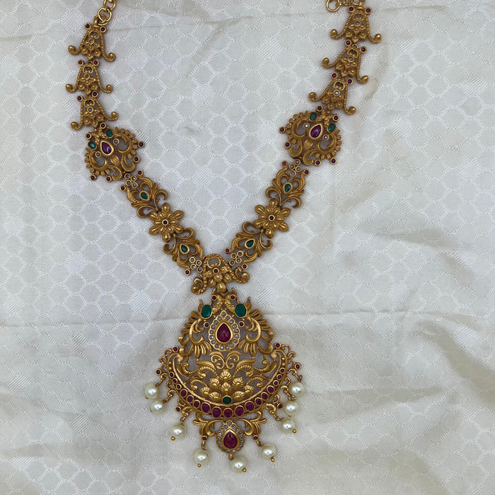 Clearance Antique long necklace with Earrings