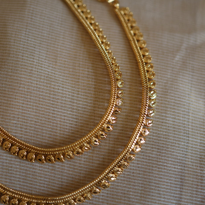 Heritage gold traditional anklet HAN317
