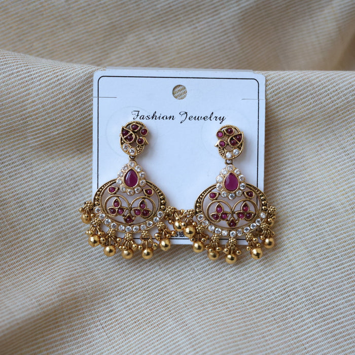 Antique flat earrings  AD47