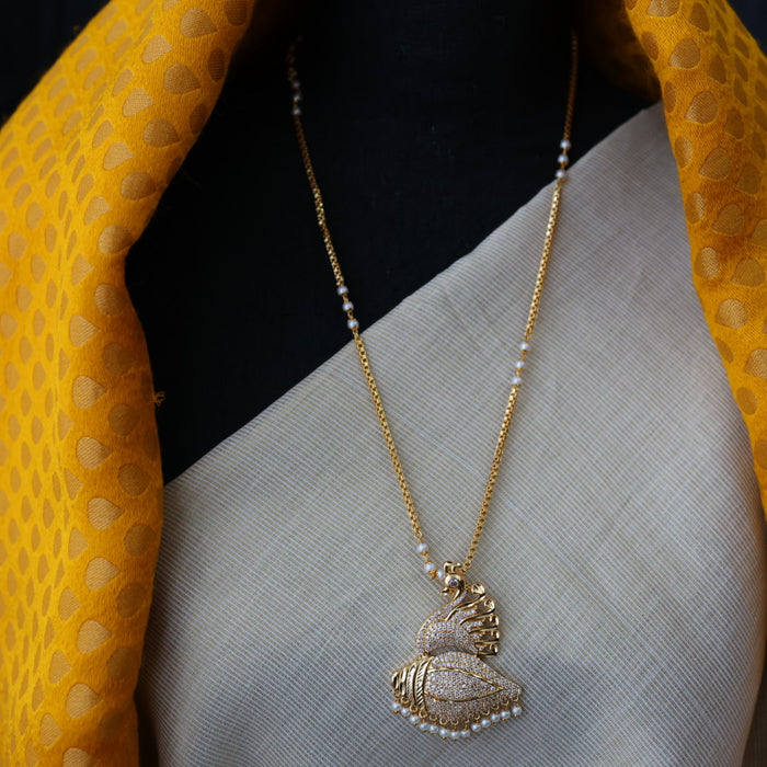 Heritage gold plated padakam necklace HP2446