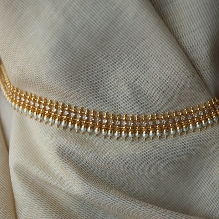 Heritage pearl white waistchain HW100577
