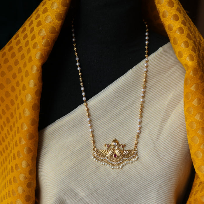 Heritage gold plated padakam necklace HP7022