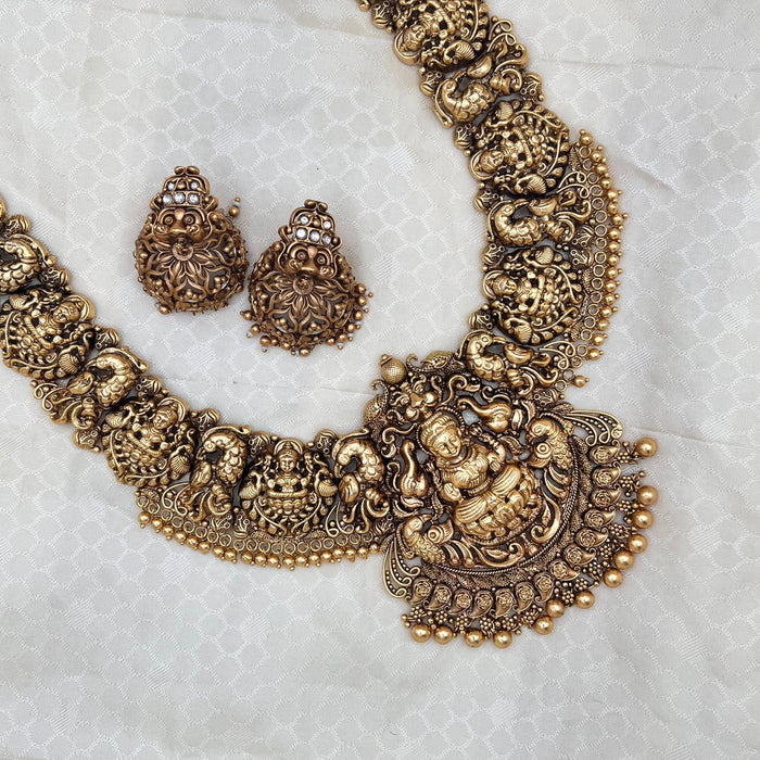 Clearance Antique long necklace with Earrings