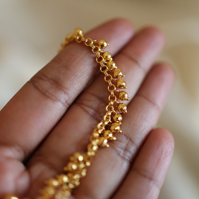 Heritage gold traditional anklet HAN313