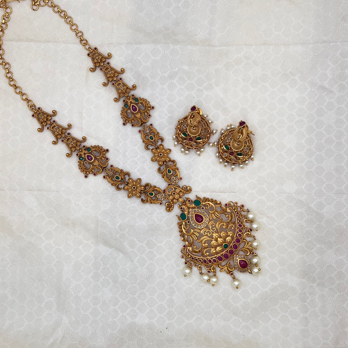 Clearance Antique long necklace with Earrings