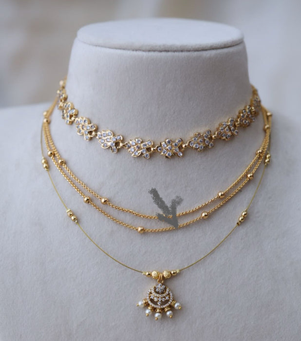 Heritage gold plated 2 layer gold chain HP0273