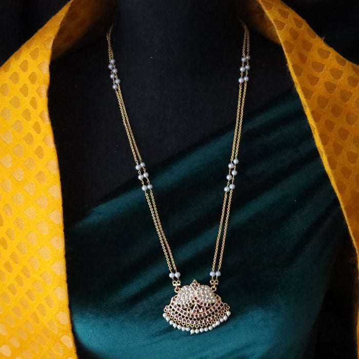 Heritage gold plated padakam chain  21