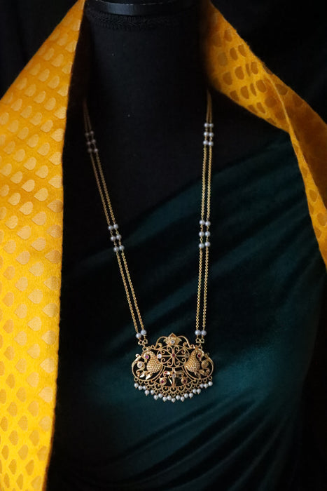 Heritage gold plated padakam chain  15