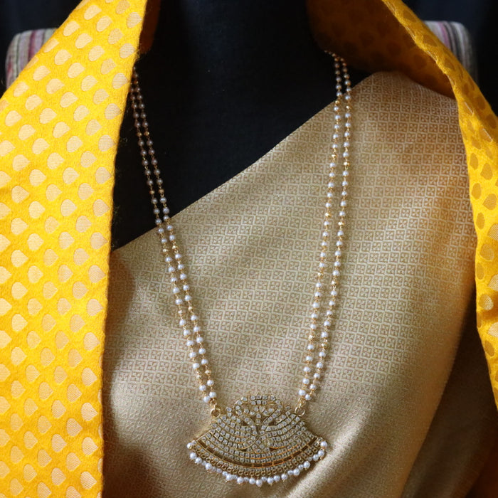 Heritage gold plated padakam long necklace 1345967