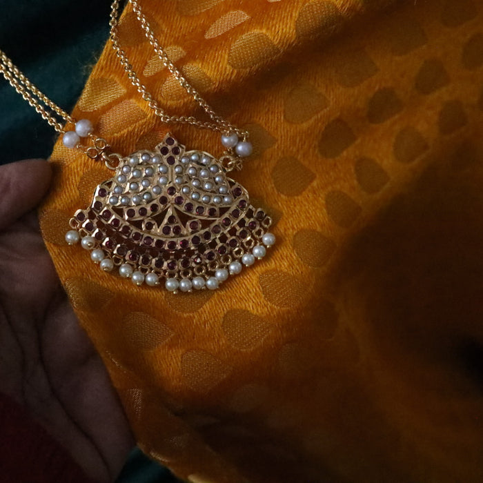 Heritage gold plated padakam chain  21