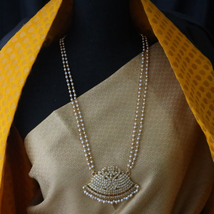 Heritage gold plated padakam long necklace 1345967