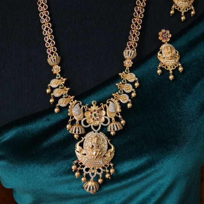 Antique long necklace with earrings 16448