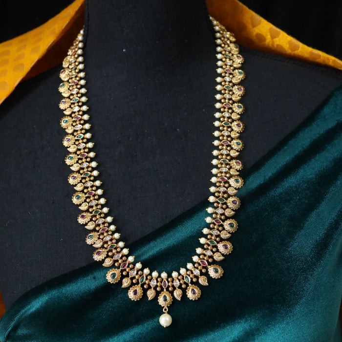 Antique long necklace with earrings 16449