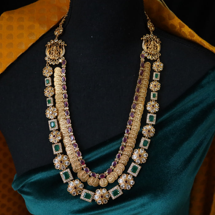 Antique long necklace with earrings 16450