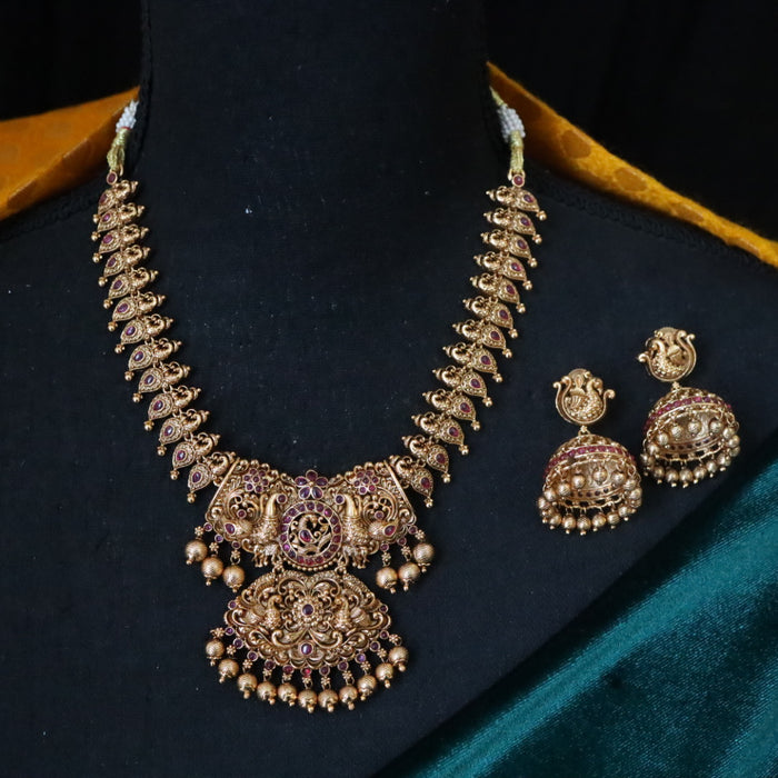Antique choker necklace with earrings 16474