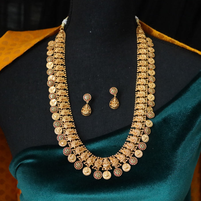 Antique long necklace with earrings 16482