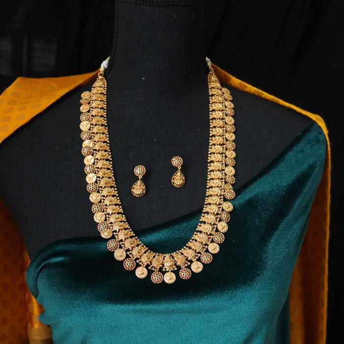 Antique long necklace with earrings 16482