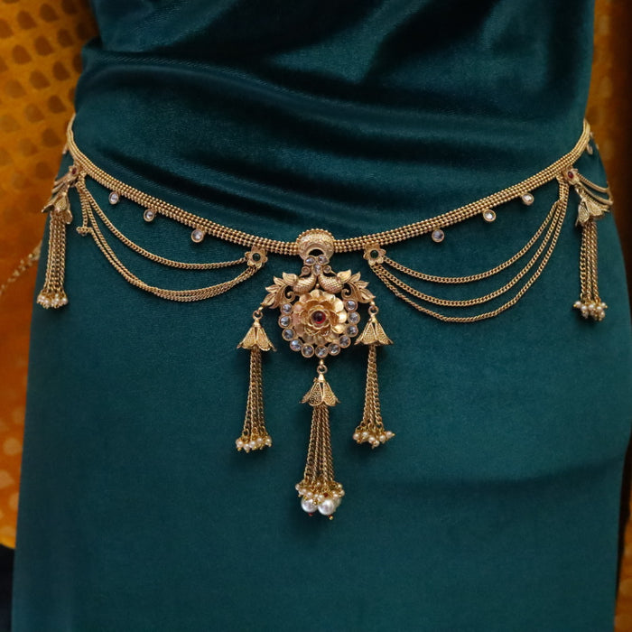 Antique gold traditional waistchain 1465