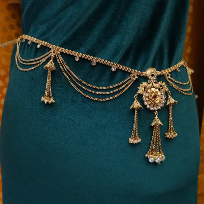 Antique gold traditional waistchain 1465