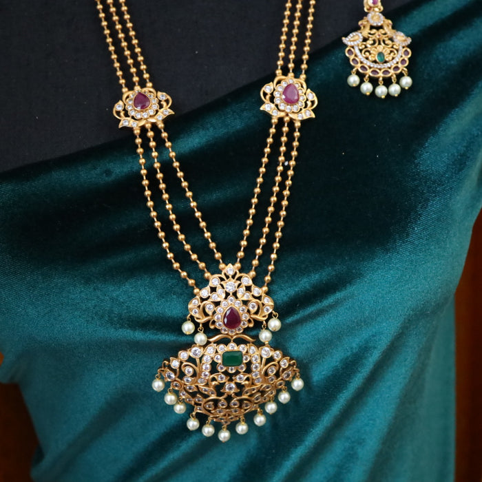 Antique long necklace with earrings 1445675