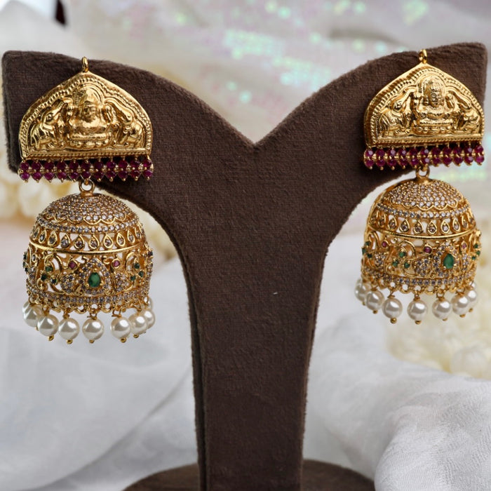 Antique big jumka earrings 124955