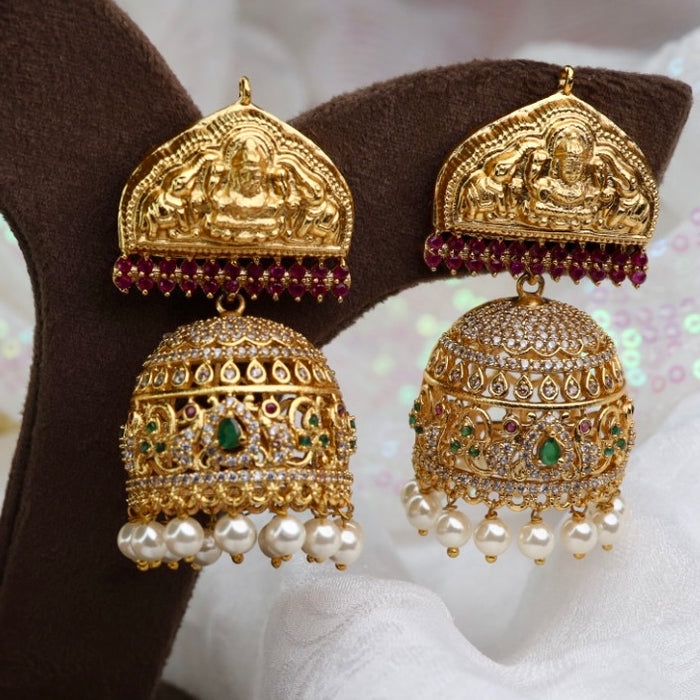 Antique big jumka earrings 124955
