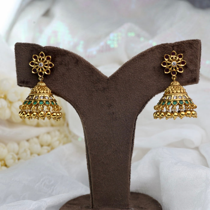 Antique gold Jumka earrings 124962