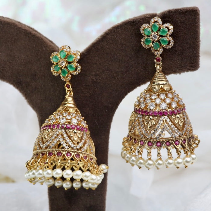 Antique multi stone Jumka earrings 124999