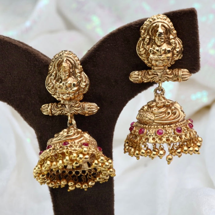 Antique gold jumka earrings 1241013