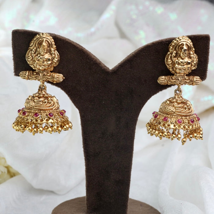 Antique gold jumka earrings 1241013