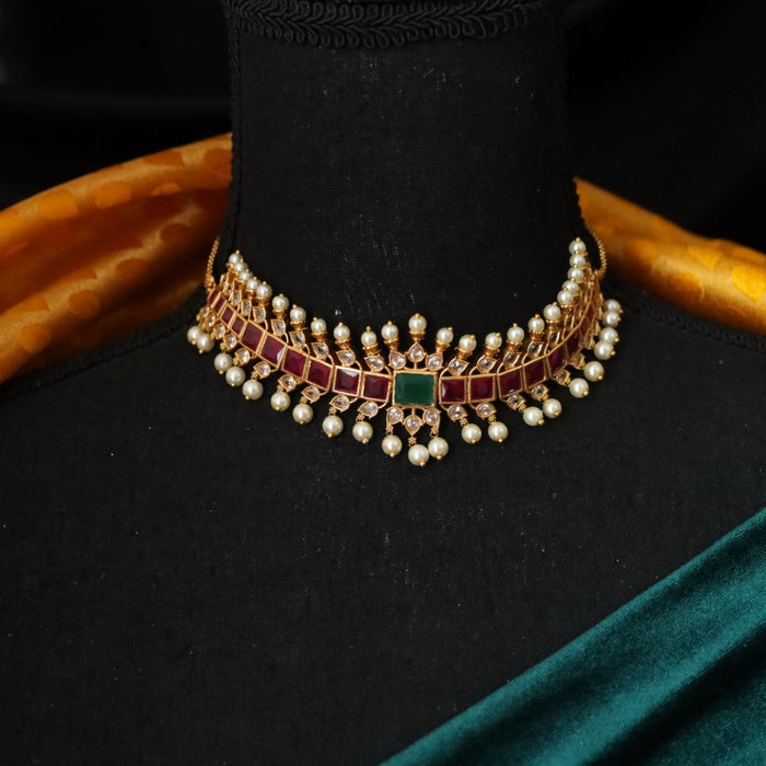 Antique  choker necklace with earrings 17699