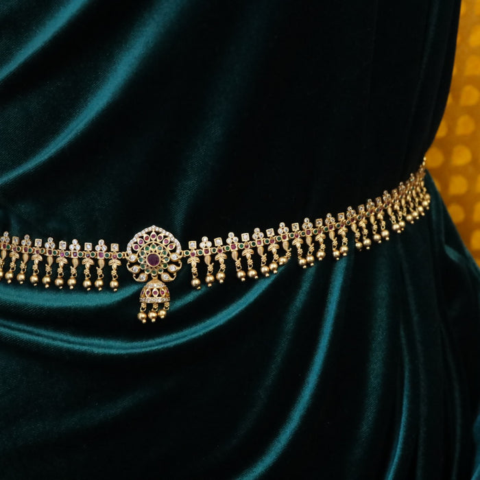 Antique gold traditional waistchain 14406