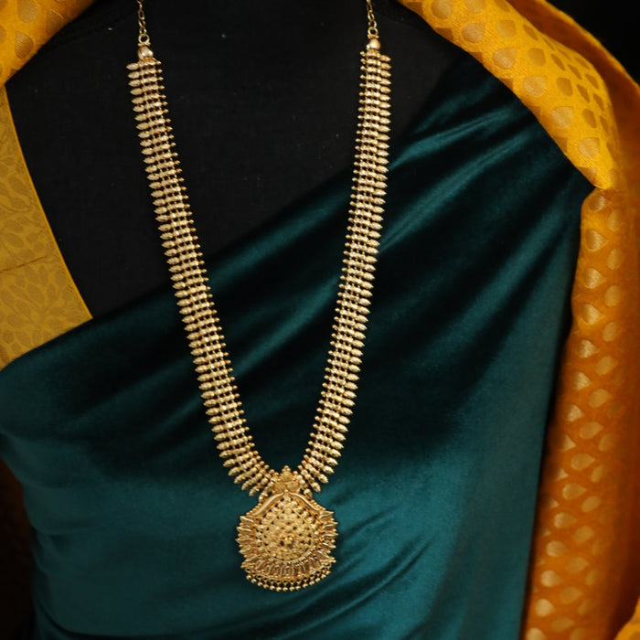 Heritage gold plated long necklace 145789