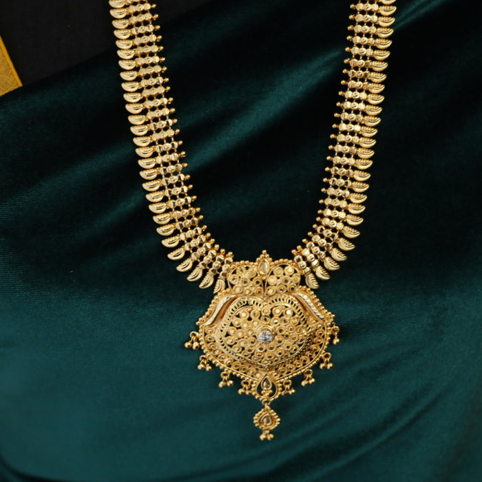 Heritage gold plated long necklace 145800