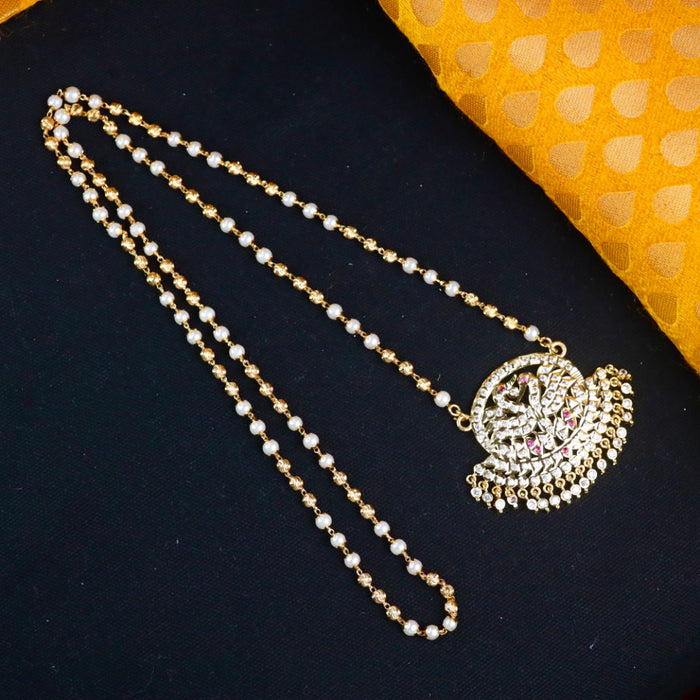 Heritage gold plated padakam chain 14883