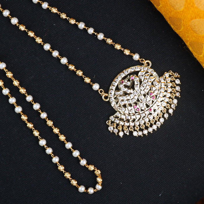 Heritage gold plated padakam chain 14883