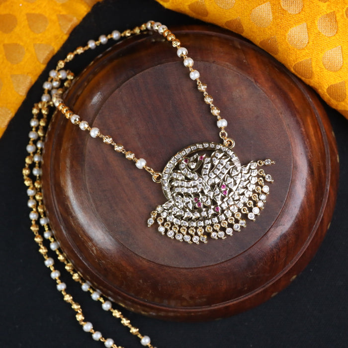 Heritage gold plated padakam chain 14883