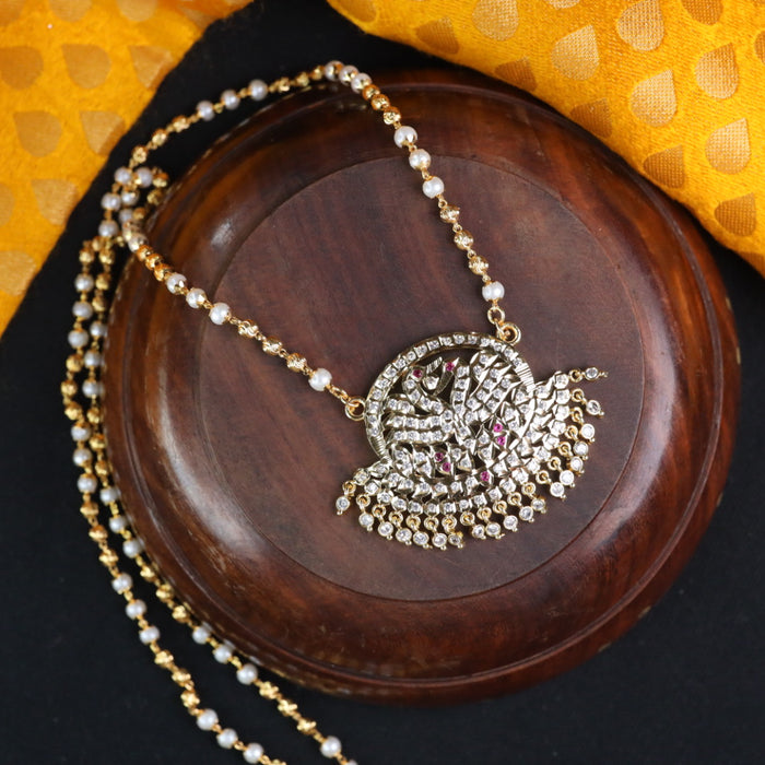 Heritage gold plated padakam chain 14883