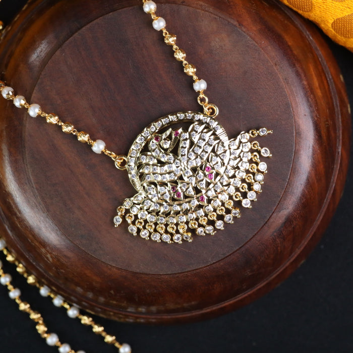 Heritage gold plated padakam chain 14883