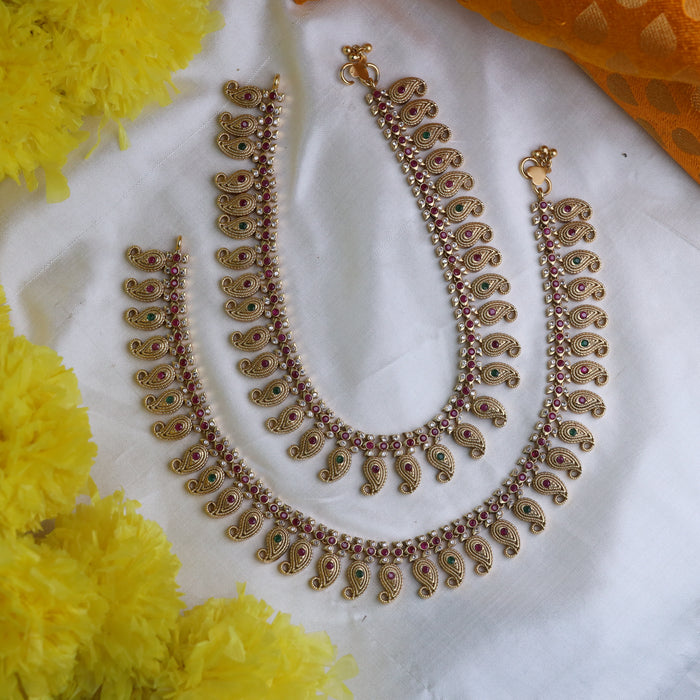 Gold plated traditional anklets / payal 668