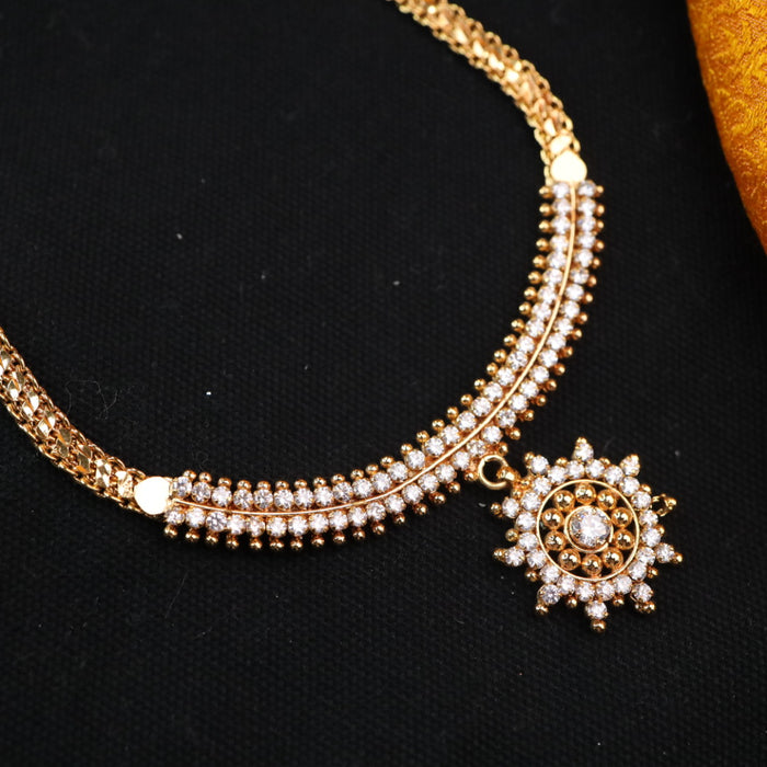 Heritage gold plated short necklace 148665