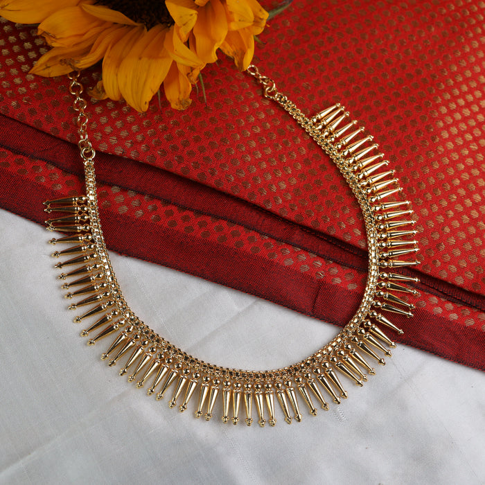 Heritage gold plated short necklace 100