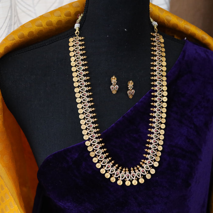 Antique long necklace and earrings 15893
