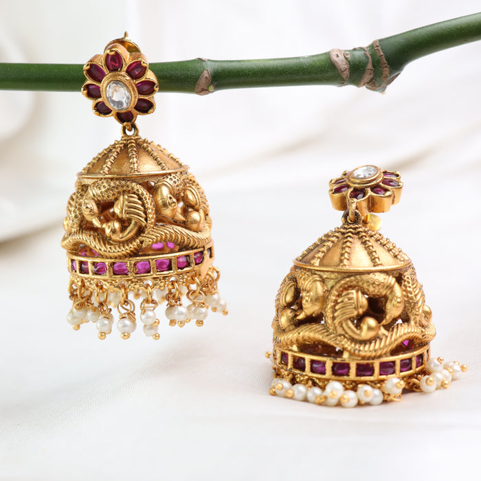 Antique jumka earrings  12484